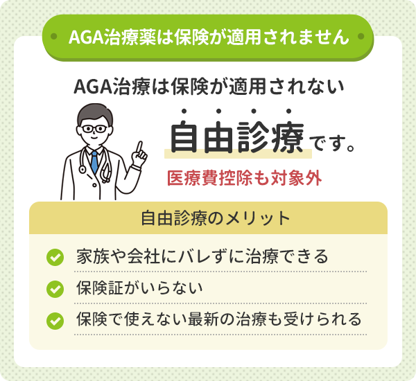 AGA治療の自由診療のメリット